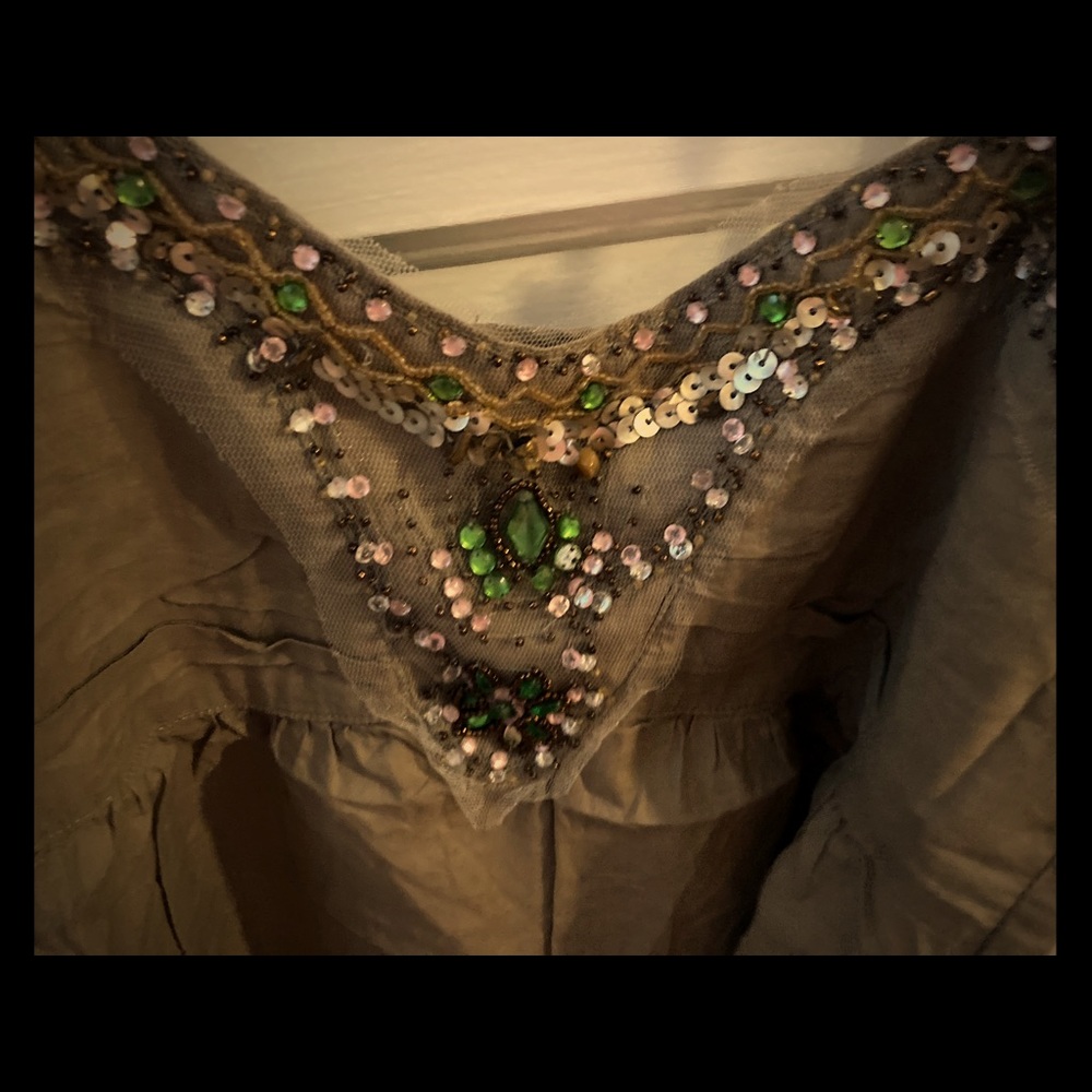 Bejeweled and beaded camisole